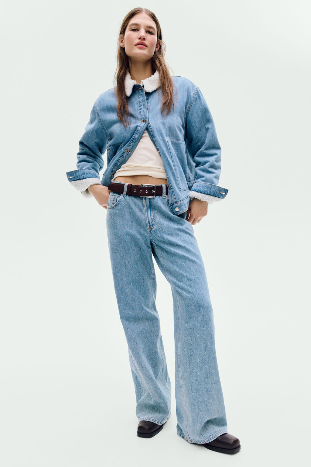Wide High Waist Jeans - H&m фото 2