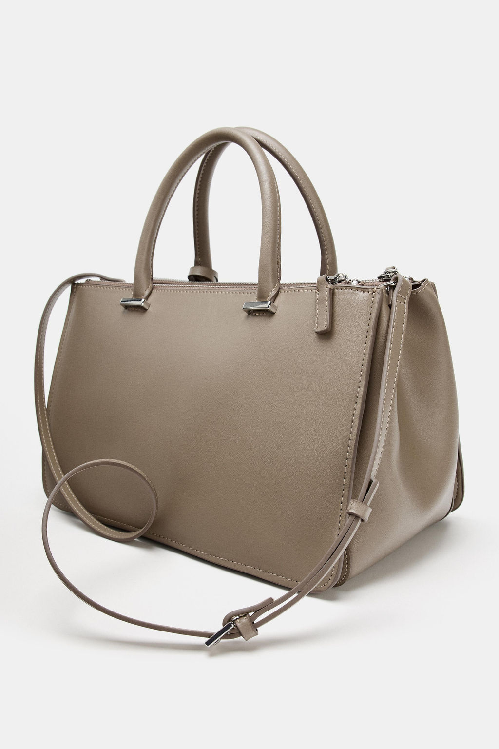 DOUBLE HANDLE CITY BAG - Zara фото 13