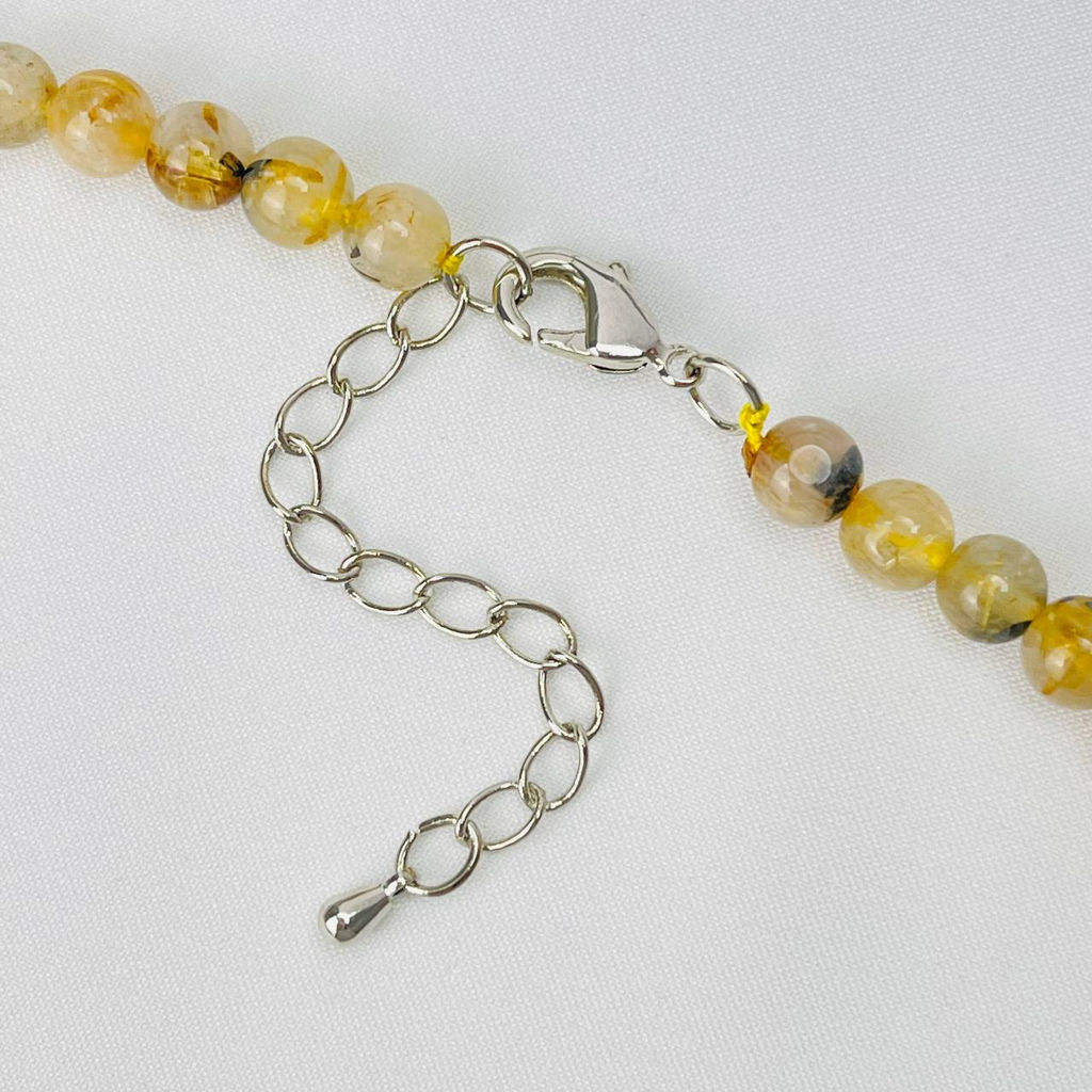 Колье из Рутилового кварца с вкл. Титана 45 см +