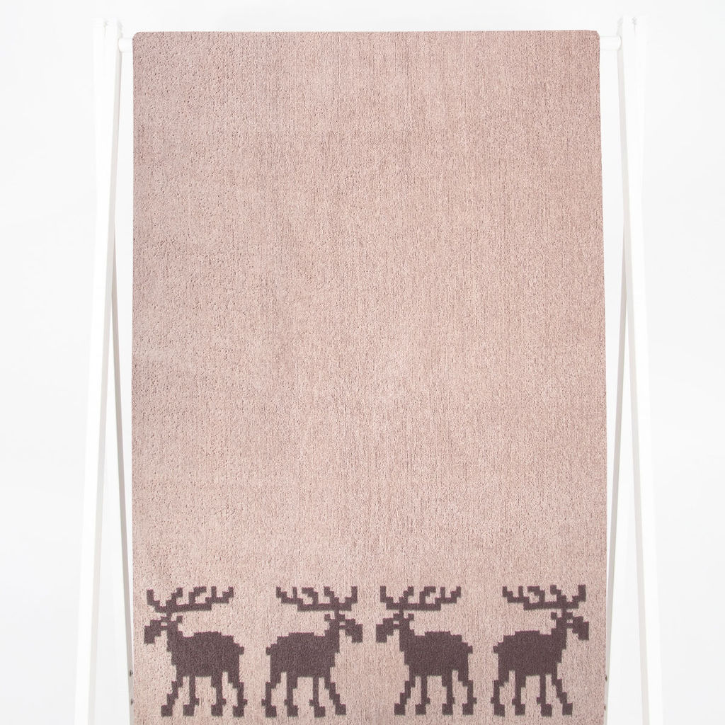 Полотенце махровое 6с102.411ж1 (т.с.мальв1) Расписные и олени 67х150см