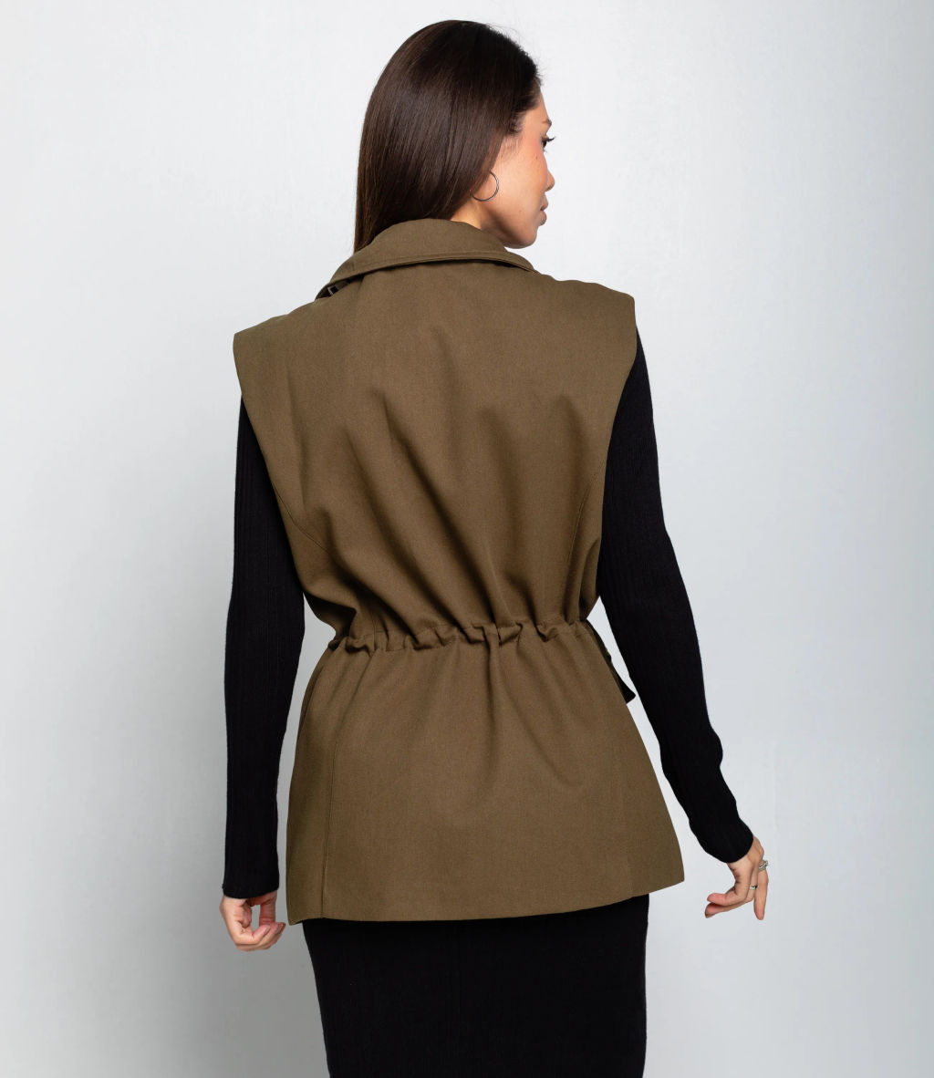 Жилет #КТ9022 (2), хаки - Dommod фото 3