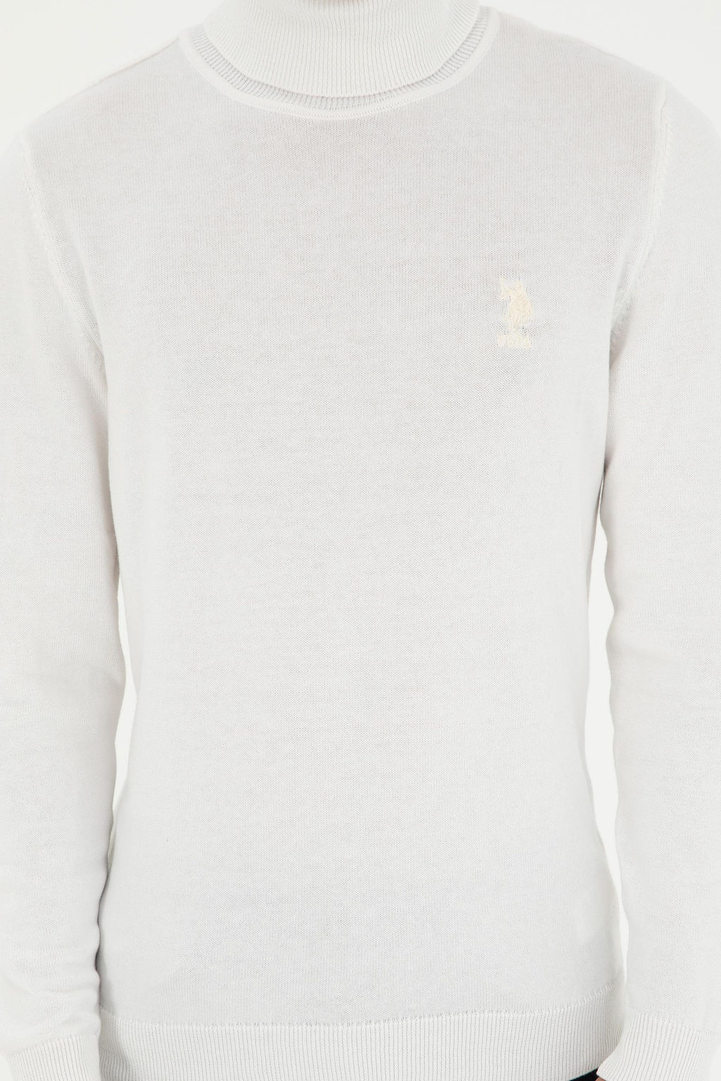 Мужской белый базовый свитер Неожиданная скидка в корзине - U.s. polo assn фото 6