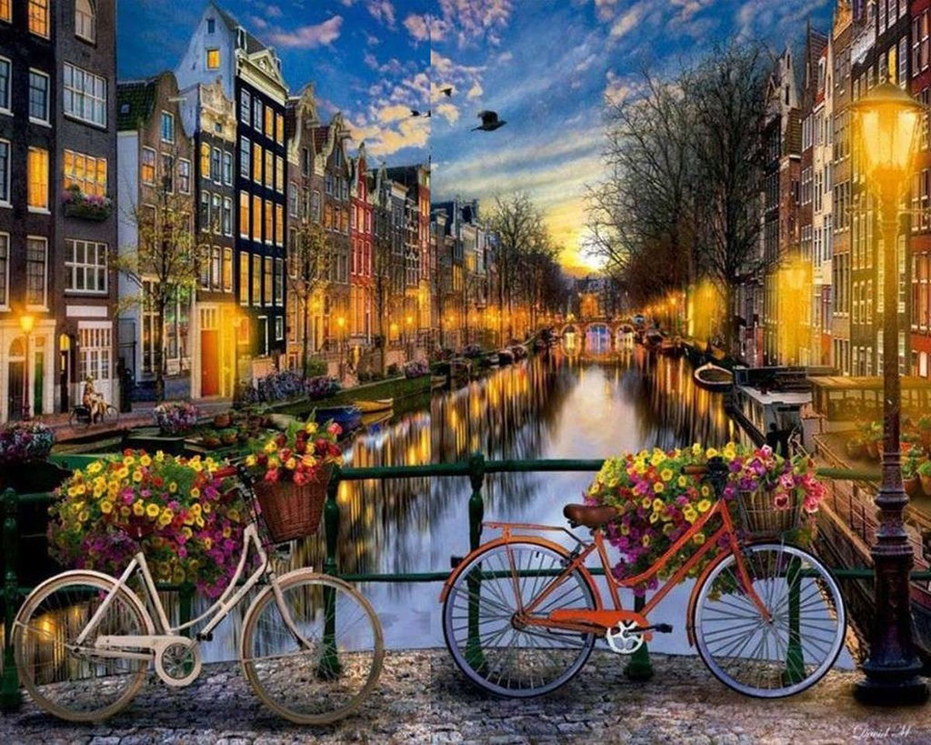 Картина по номерам на холсте и подрамнике 40х50 см