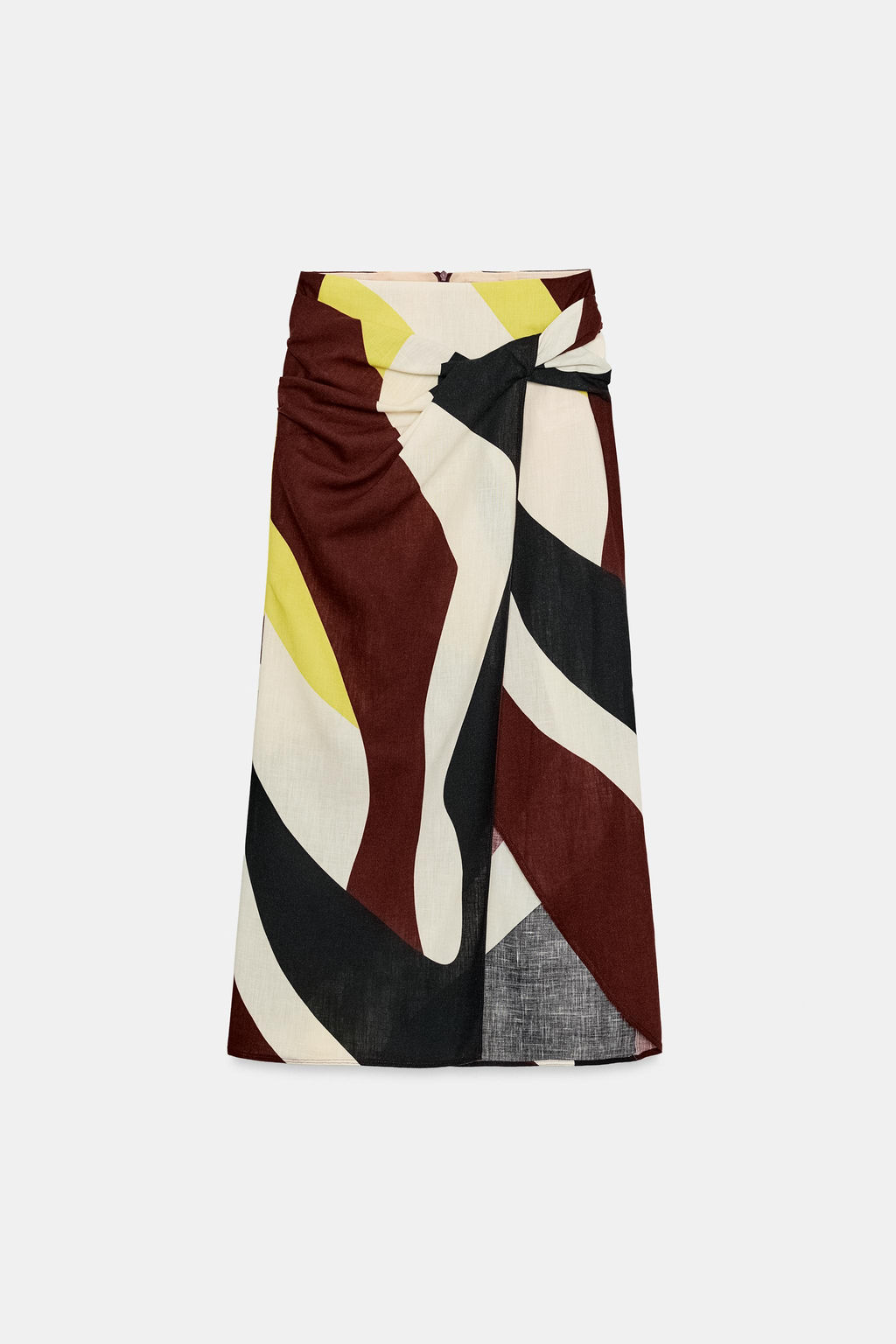 FALDA MIDI PAREO ESTAMPADA / Multicolor - Zara фото 7