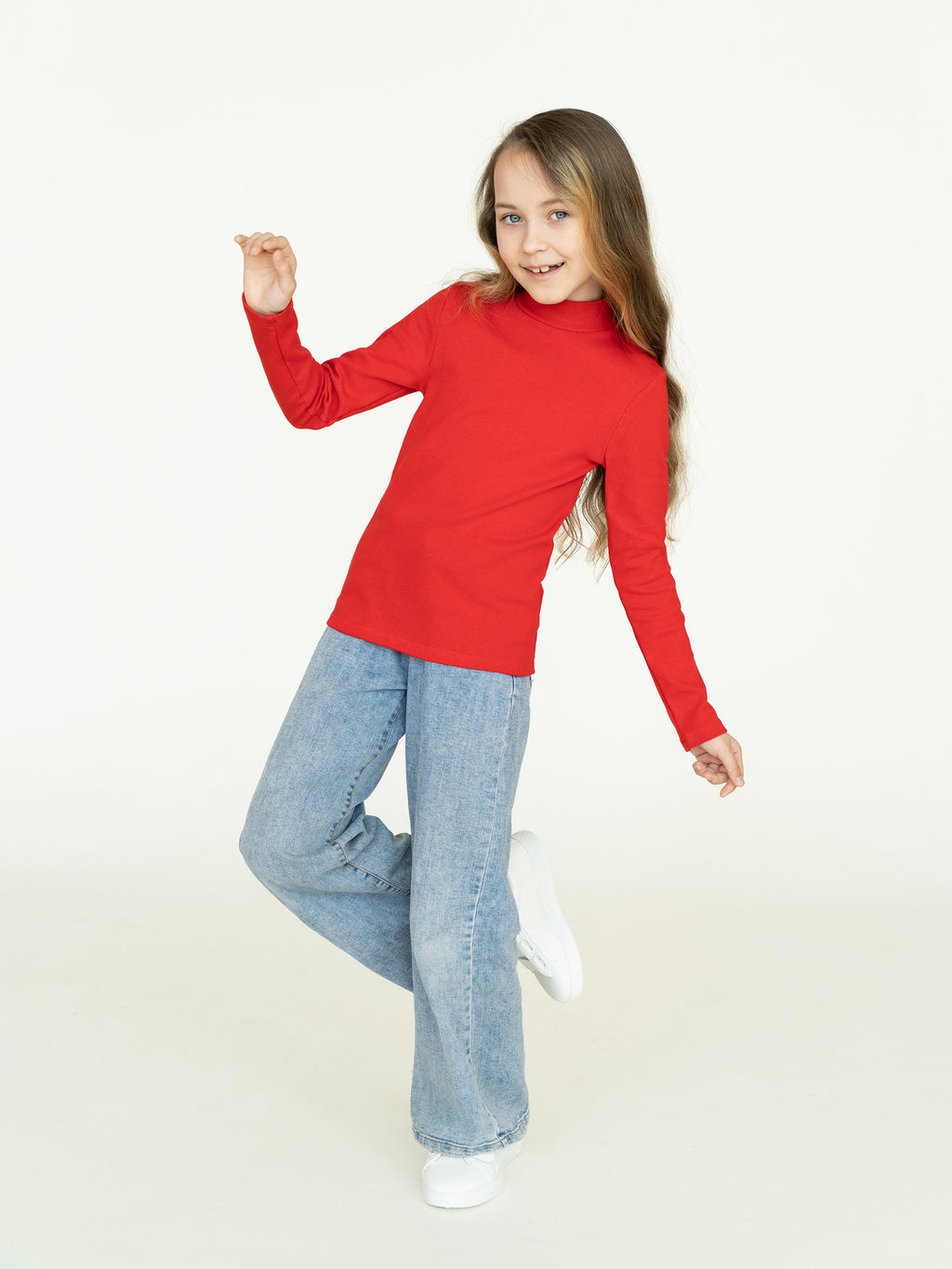 Джемпер-водолазка красная 645 (92, 56)