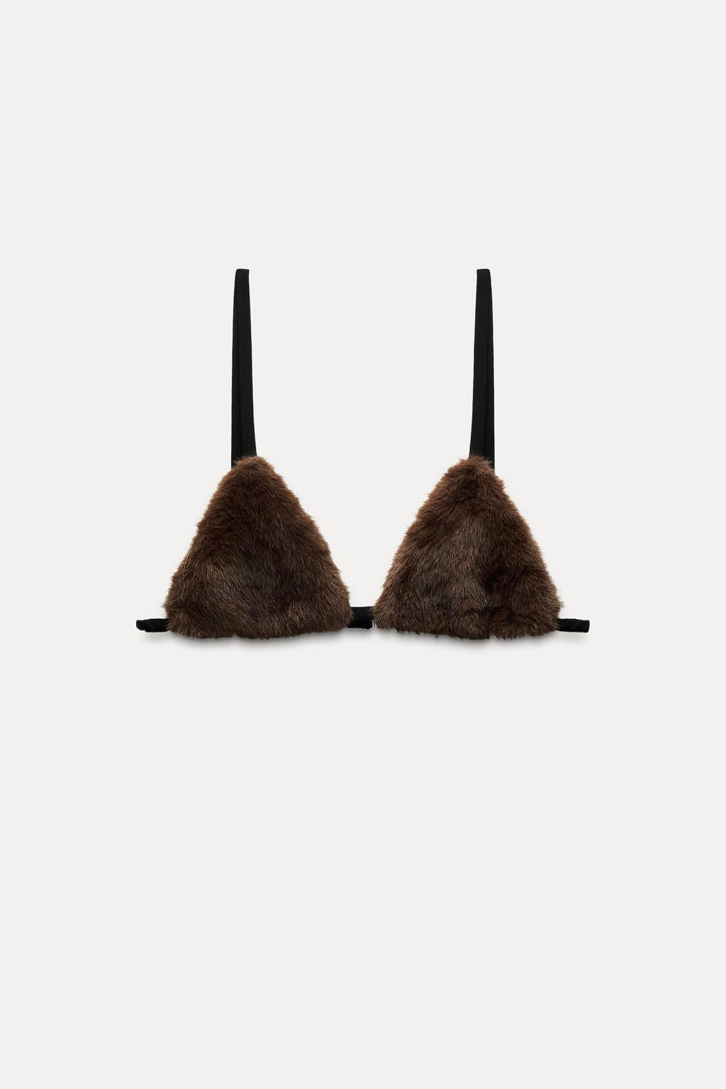 LIMITED EDITION FAUX FUR BRALETTE - Zara фото 2