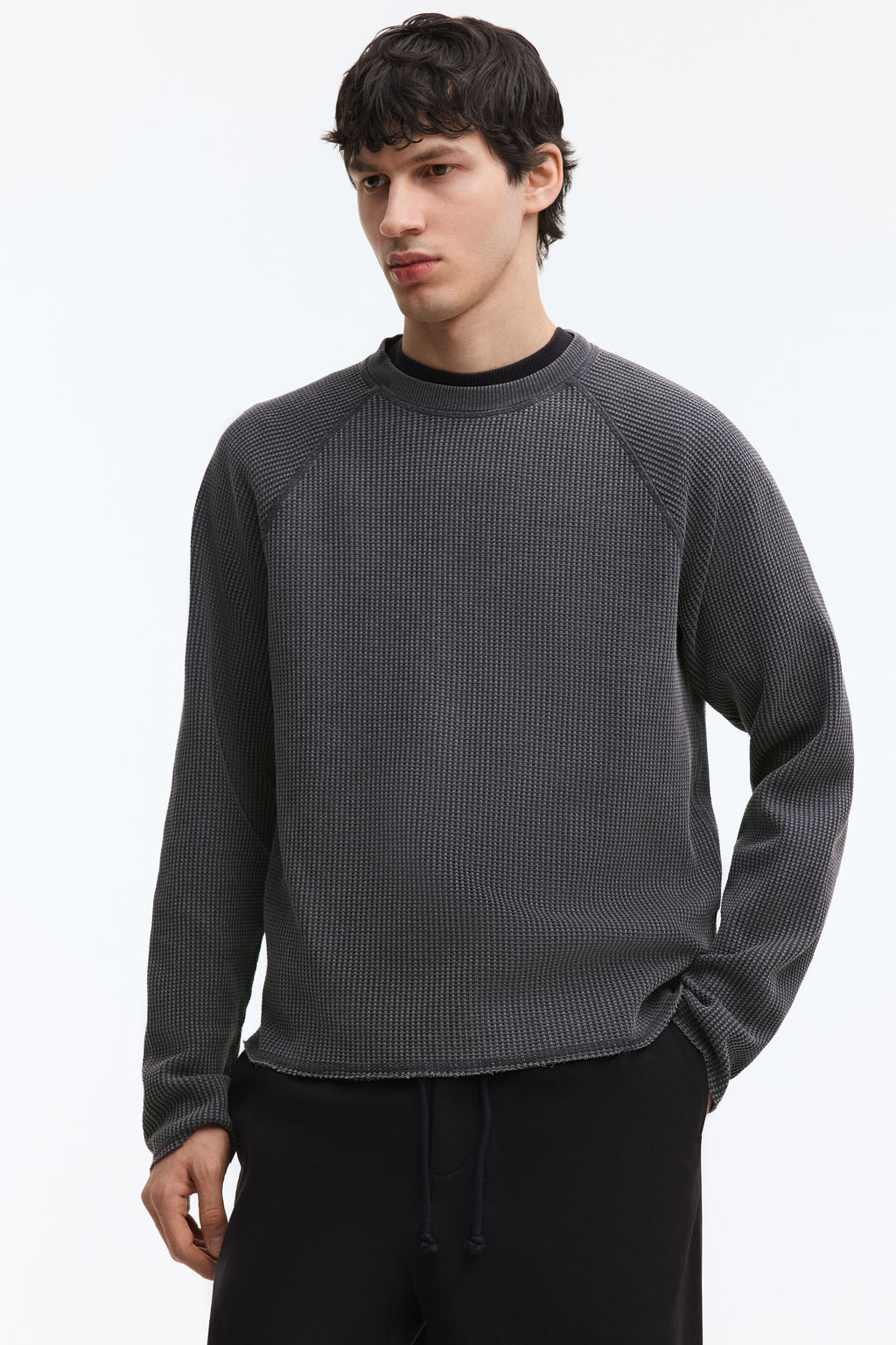 Camiseta gofrada de manga larga Regular Fit - H&m фото 2