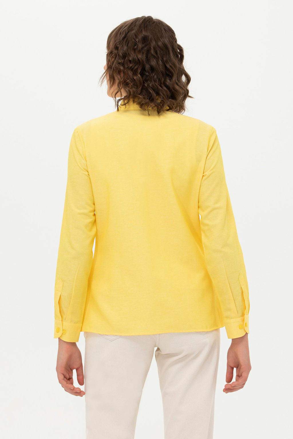 U. S. Polo Assn Женская желтая базовая рубашка с длинным рукавом - U.s. polo assn фото 12