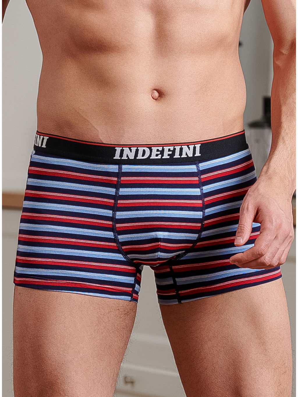 Мужские трусы боксеры Indefini (Арт.621000-3019MGG)  фото 4