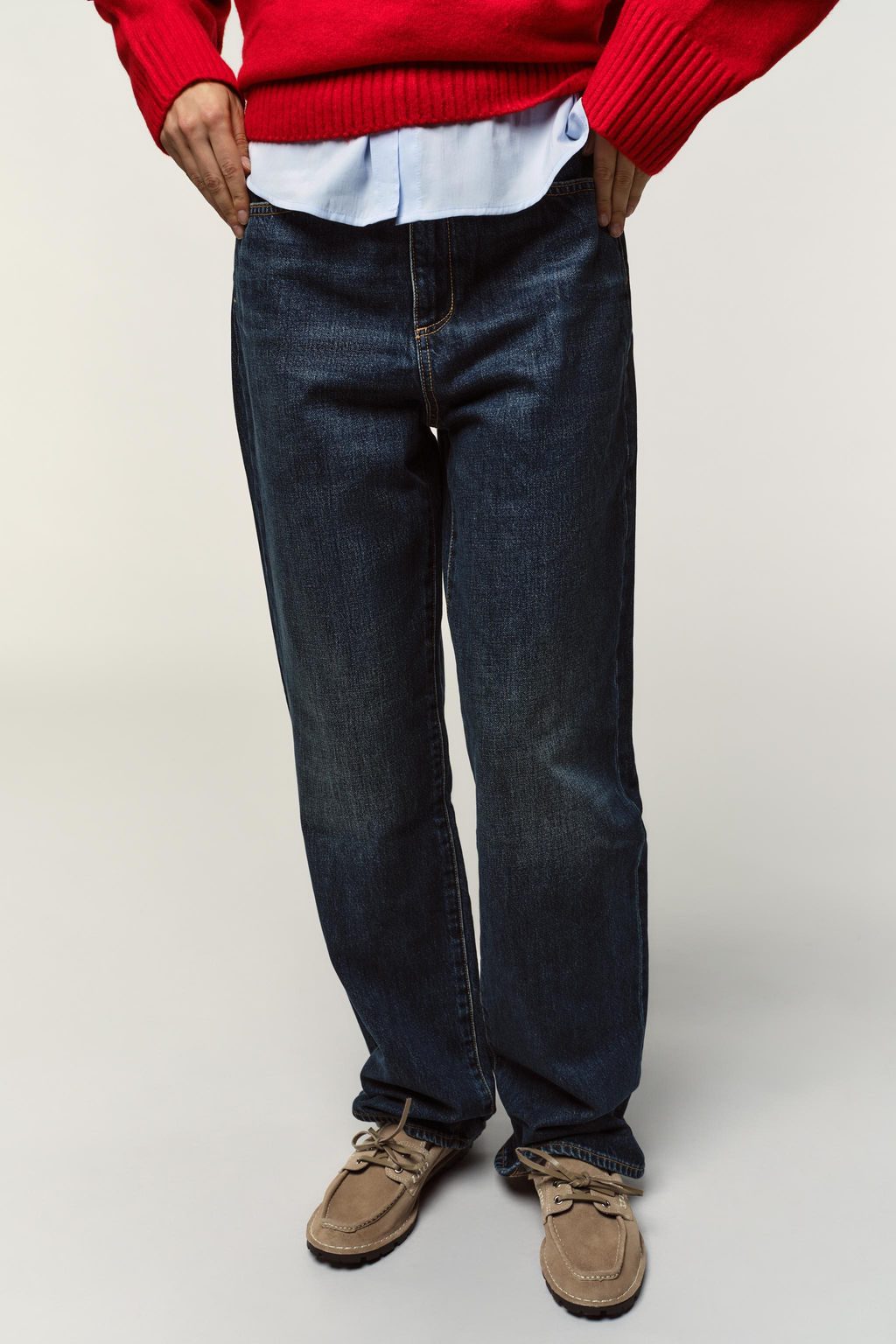 SPLIT SUEDE DECK SHOES WITH TRACK SOLE - Zara фото 2