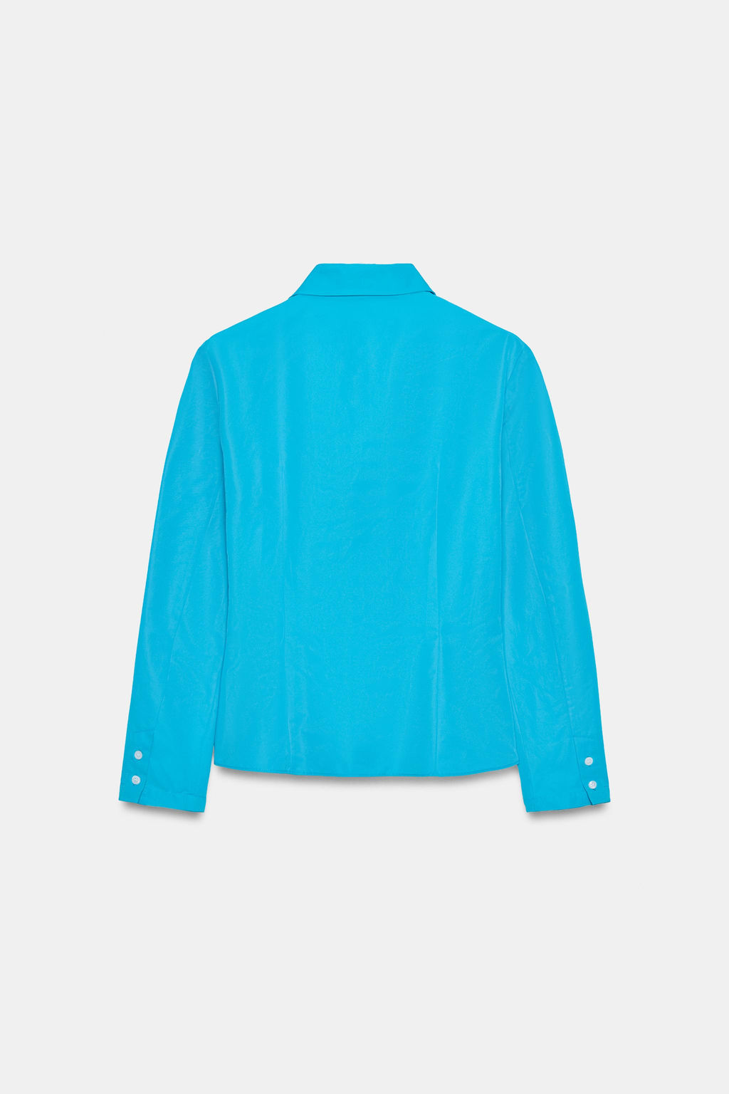 CAMISA ENTALLADA TAFET?N / Azul el?ctrico - Zara фото 7