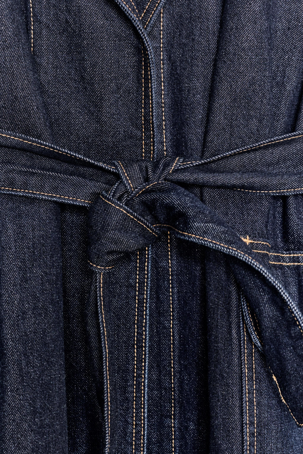 TRF DENIM SHORT TRENCH COAT