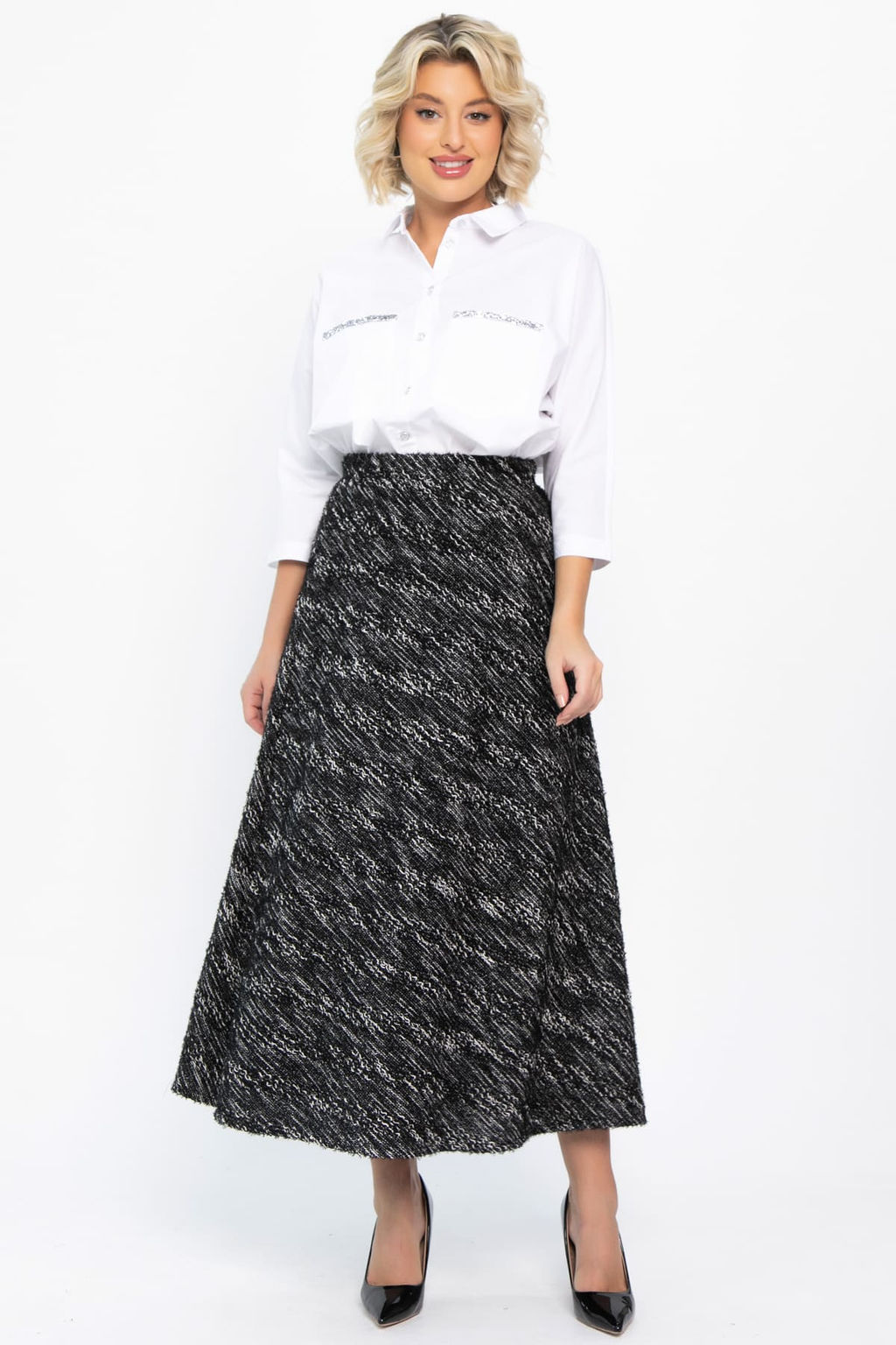 Юбка Рига (черная) Ю14771-10М