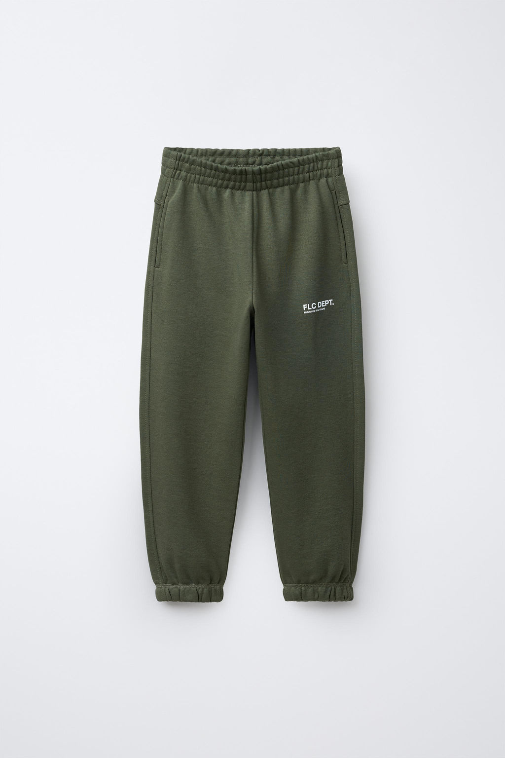 PANTAL?N JOGGER TEXTO / Verde