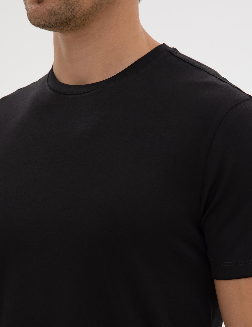 Siyah Slim Fit Basic Ti__rt - Pierre cardin фото 14