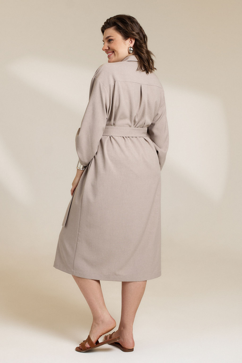 Платье 0857 бежевый - Diliafashion фото 2