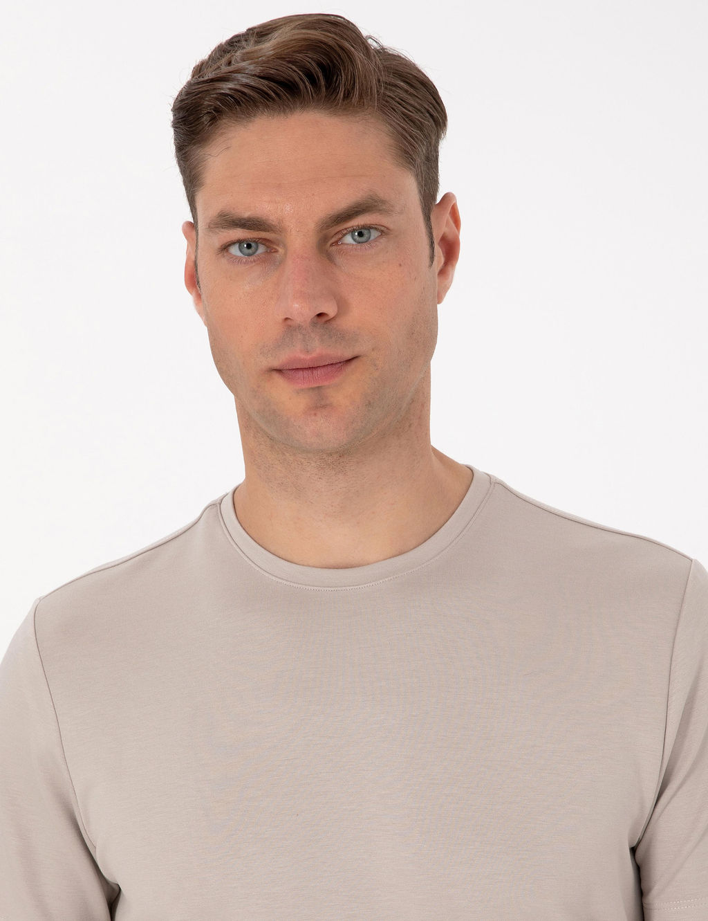 Ta_ Regular Fit Kal_n Dokulu Bisiklet Yaka Basic Ti__rt - Pierre cardin фото 9