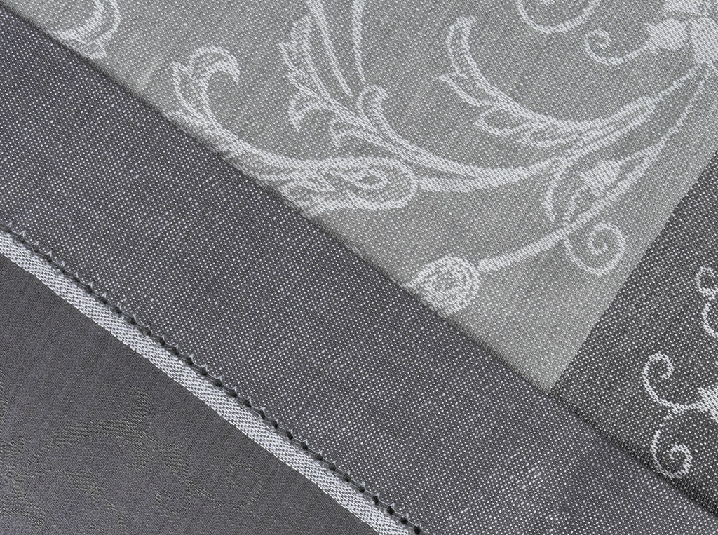 0с34 ЯК Скатерть 178*178 "Волшебница" цв. серый/черный