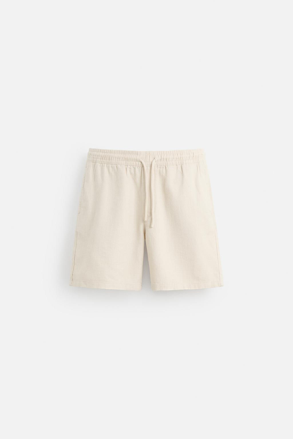 TEXTURED REGULAR FIT BERMUDA SHORTS - Zara фото 16