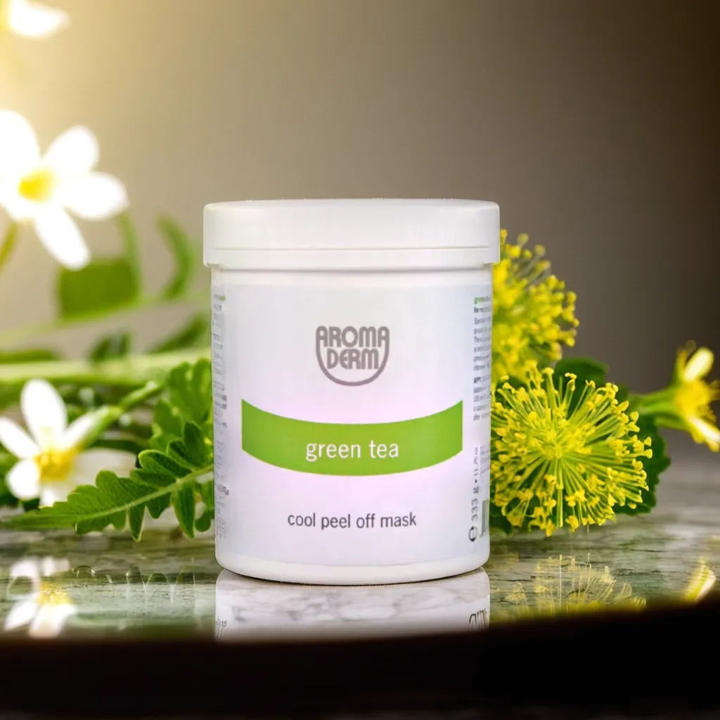 Холодная альгинатная очищающая маска для лица Cool Peel ЗЕЛЕНЫЙ ЧАЙ STYX, 333 г