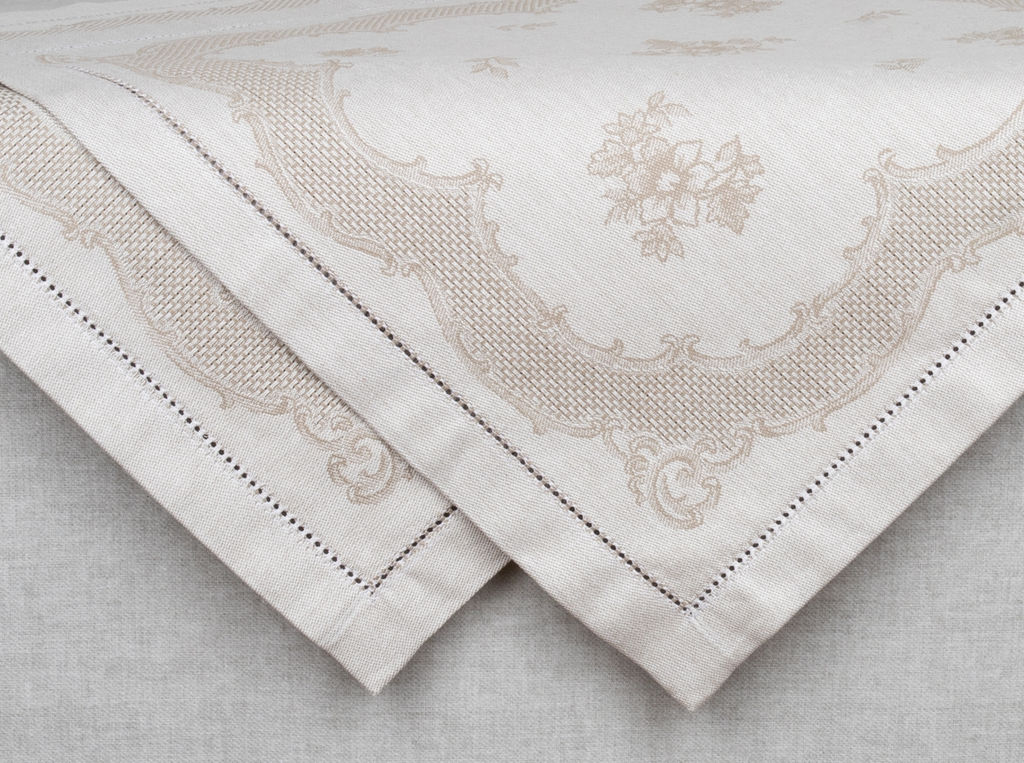 01с-44ЯК Салфетка 45*45 "Татьяна" цв. бежевый (по 6 шт