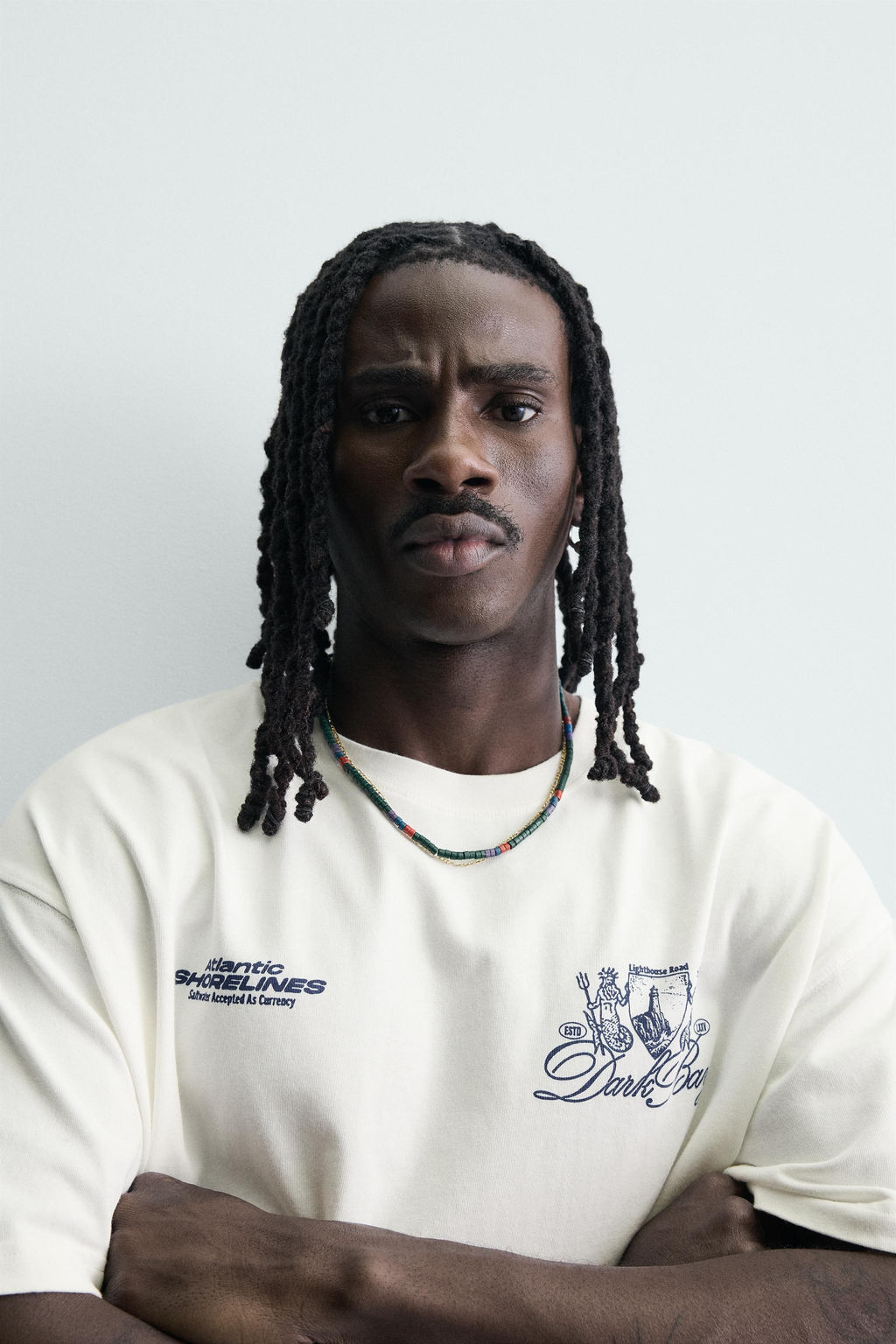 CAMISETA ESTAMPADOS COMBINADOS / Blanco roto - Zara фото 5