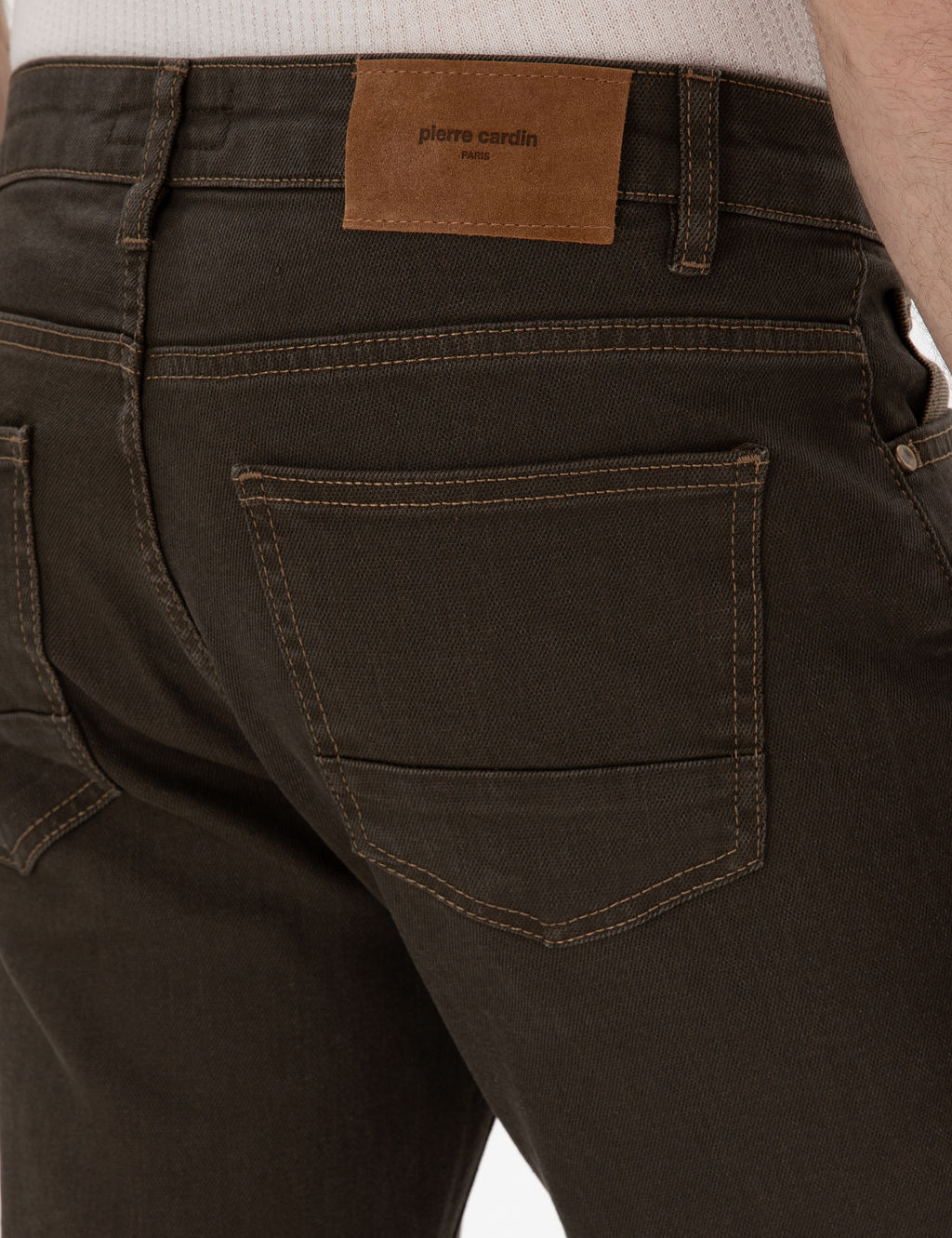 Kahverengi Slim Fit Jean Pantolon