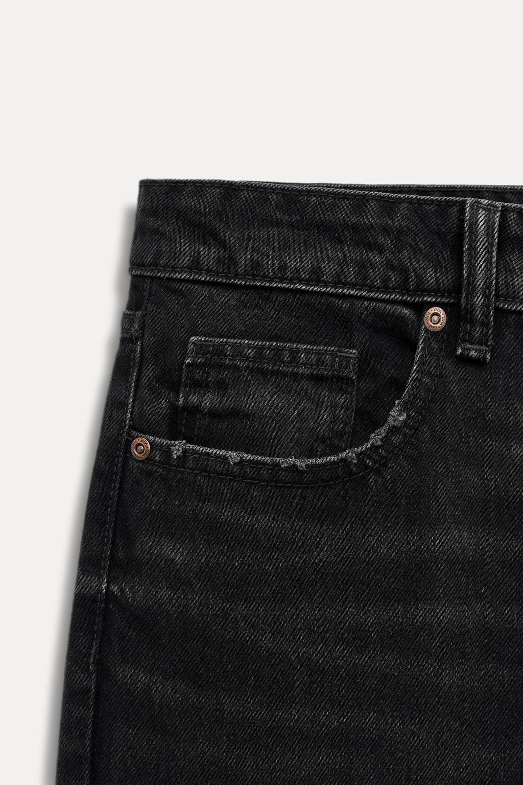 TRF WIDE-LEG MID-RISE FULL LENGTH JEANS - Zara фото 10