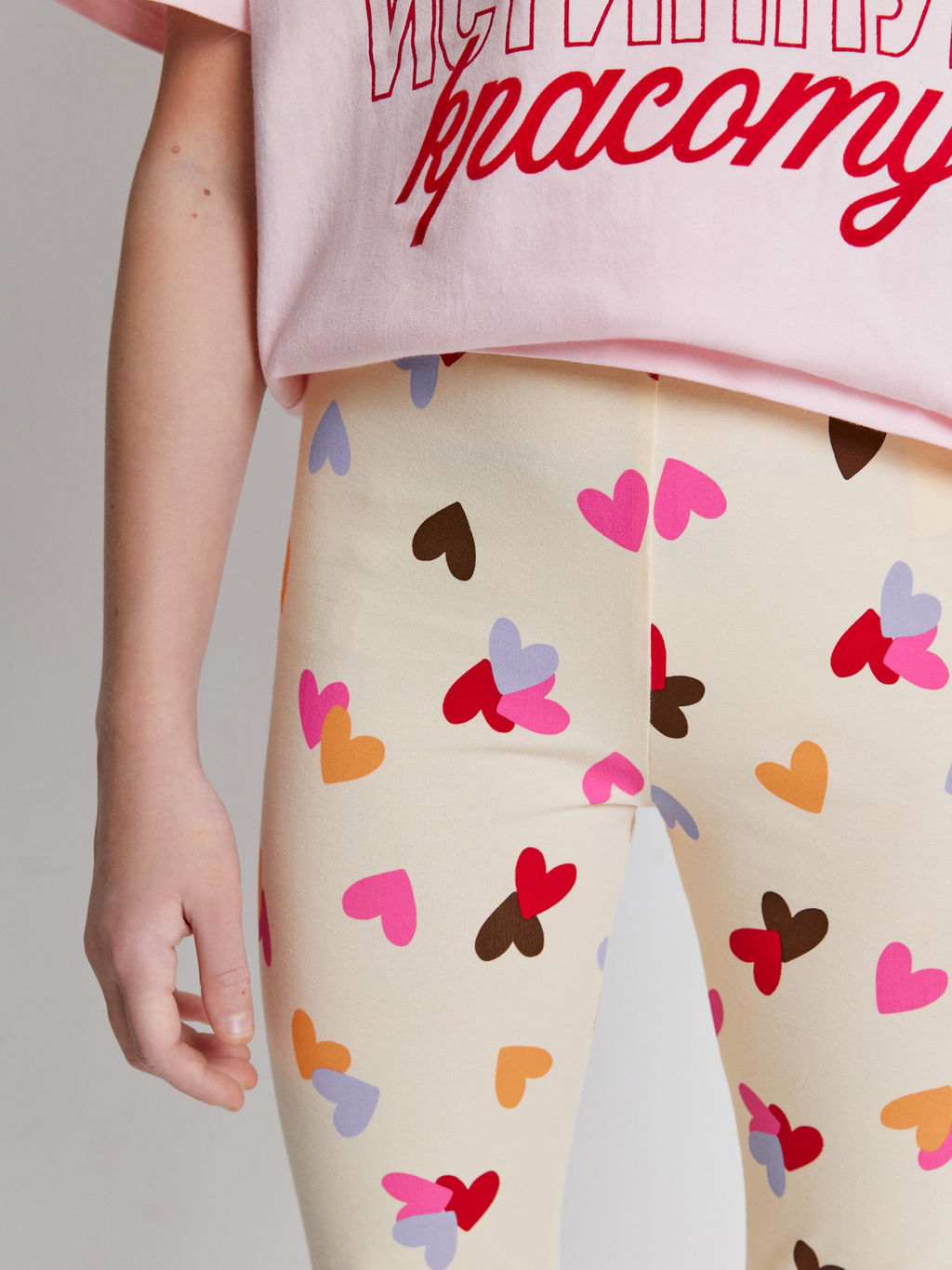 ACOOLA / Брюки детские для девочек (лосины) Dina_lg1 крем  фото 6