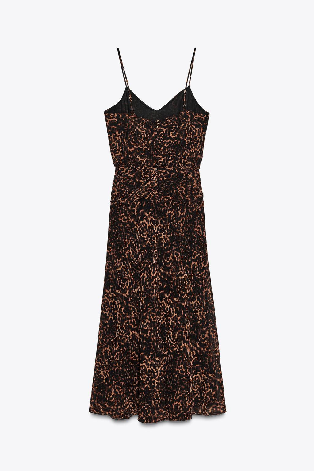 ANIMAL PRINT MIDI DRESS - Zara фото 6