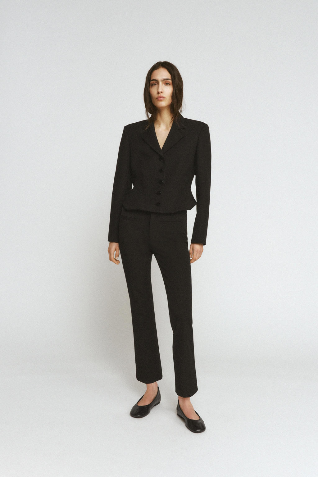 ZW COLLECTION SHORT BLAZER WITH TOPSTITCHING - Zara фото 12