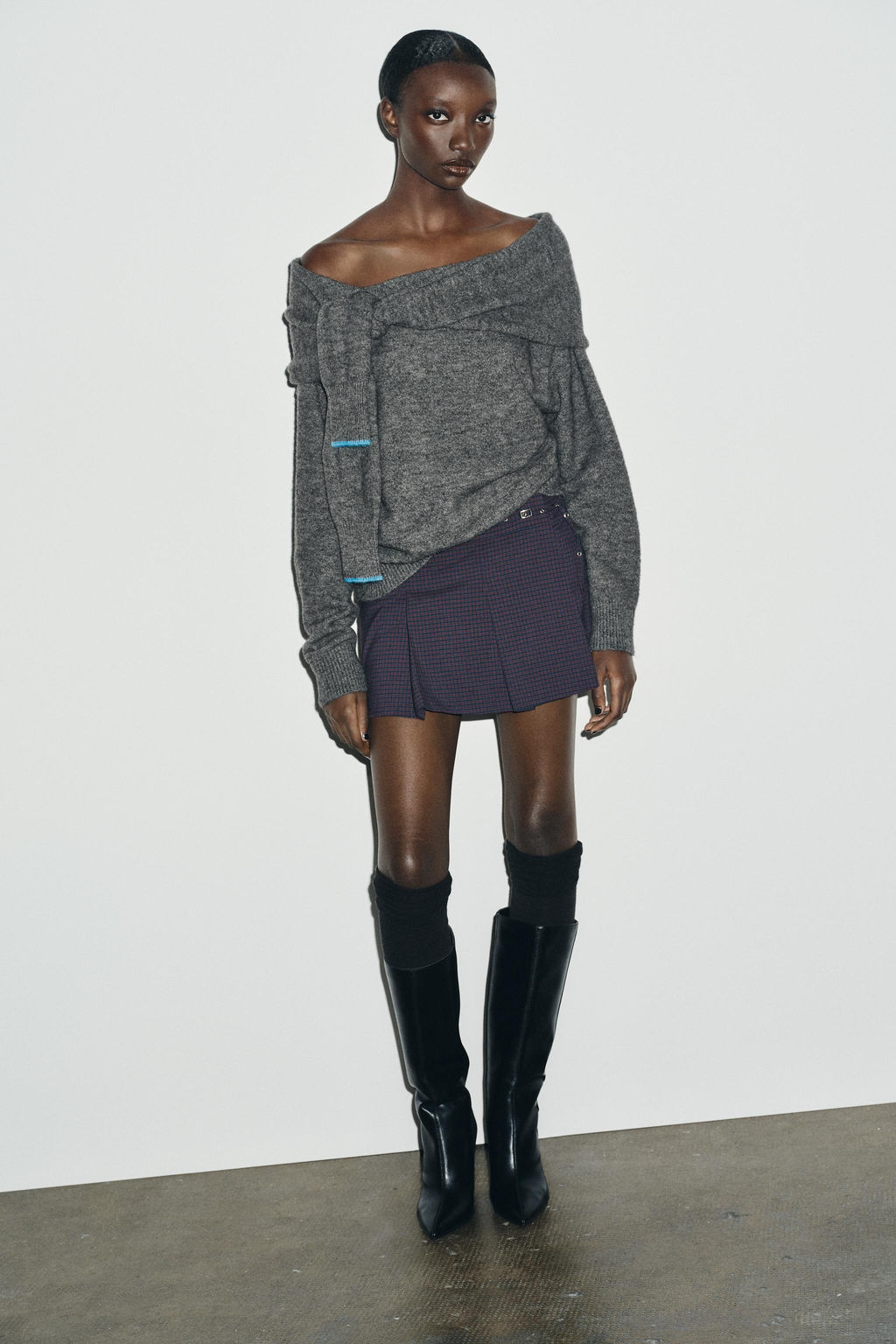 OFF-THE-SHOULDER KNIT SWEATER - Zara фото 4