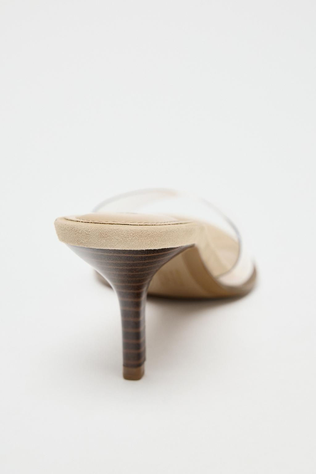 VINYL HEELED SANDALS - Zara фото 5