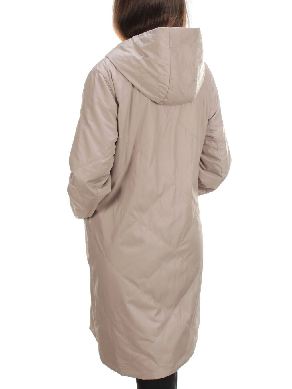 22098 BEIGE Куртка демисезонная двухсторонняя женская (80 гр. синтепон) - Фабричный китай фото 4
