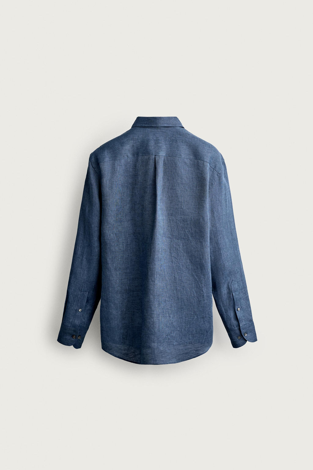 CAMISA REGULAR FIT 100% LINO / ?ndigo - Zara фото 6