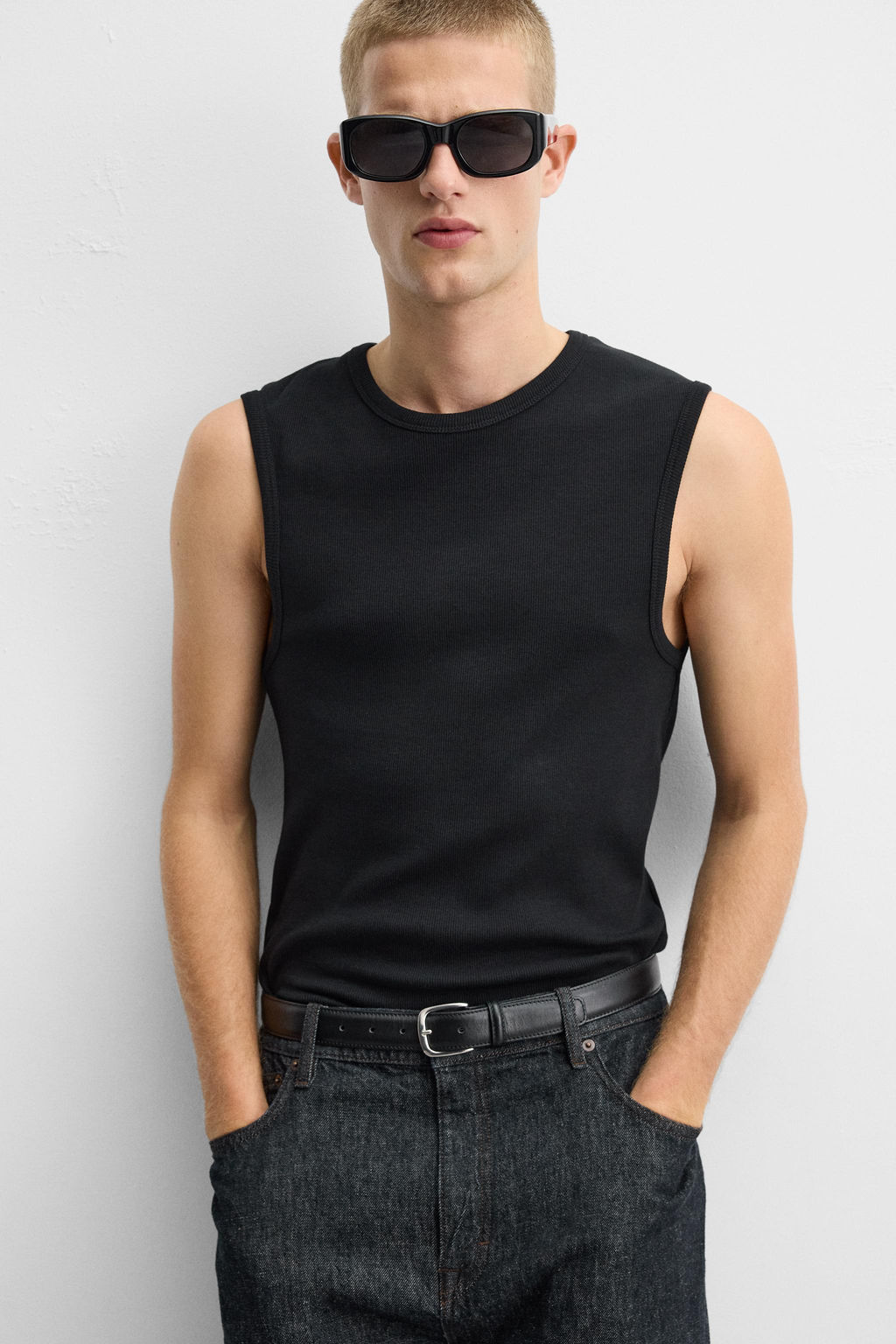 RIBBED TANK T-SHIRT - Zara фото 5