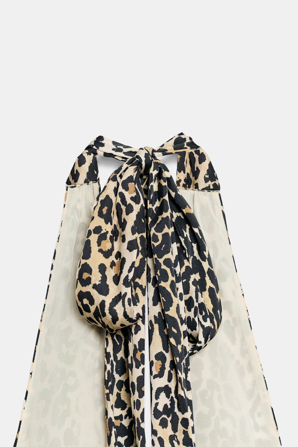 VESTIDO HALTER SATINADO ESTAMPADO ANIMAL / Leopardo - Zara фото 8