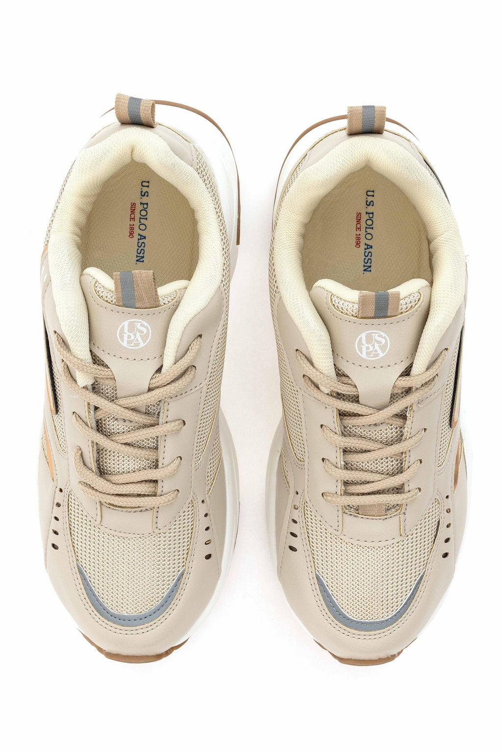 Женская бежевая обувь Неожиданная скидка в корзине - U.s. polo assn фото 6