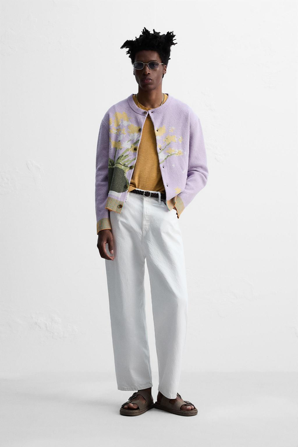 FLORAL JACQUARD CARDIGAN OTIS KWAME KYE QUAICOE