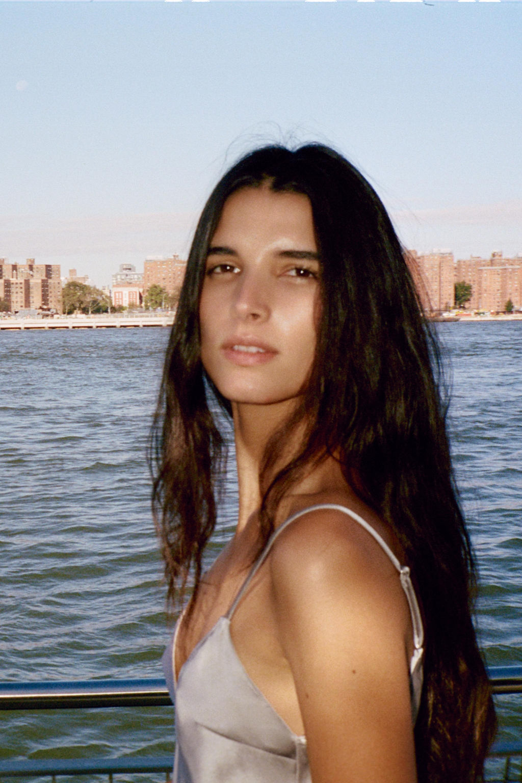 ASYMMETRIC SATIN LACE DRESS