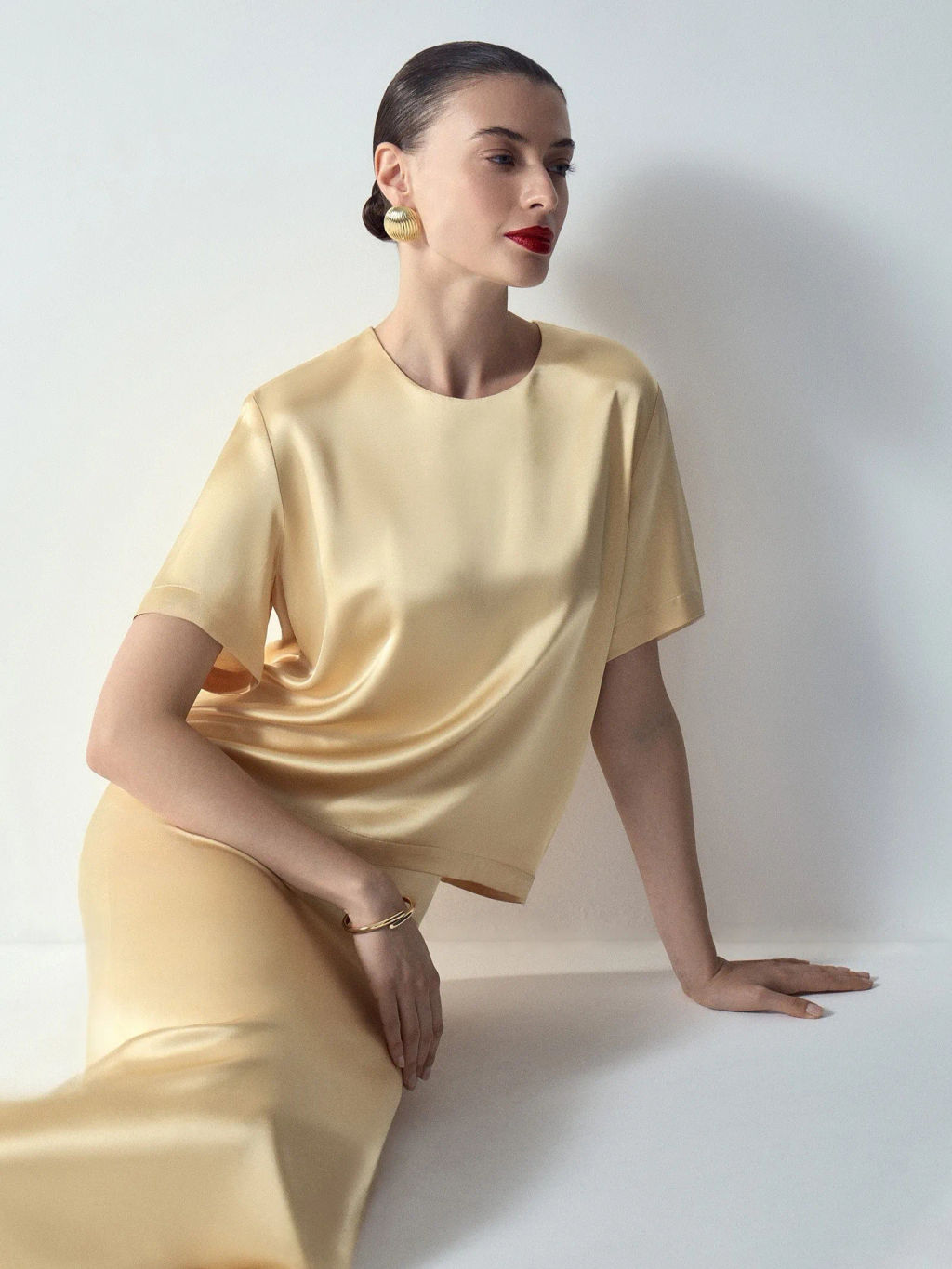 Блузка с коротким рукавом, B3118/gloppy