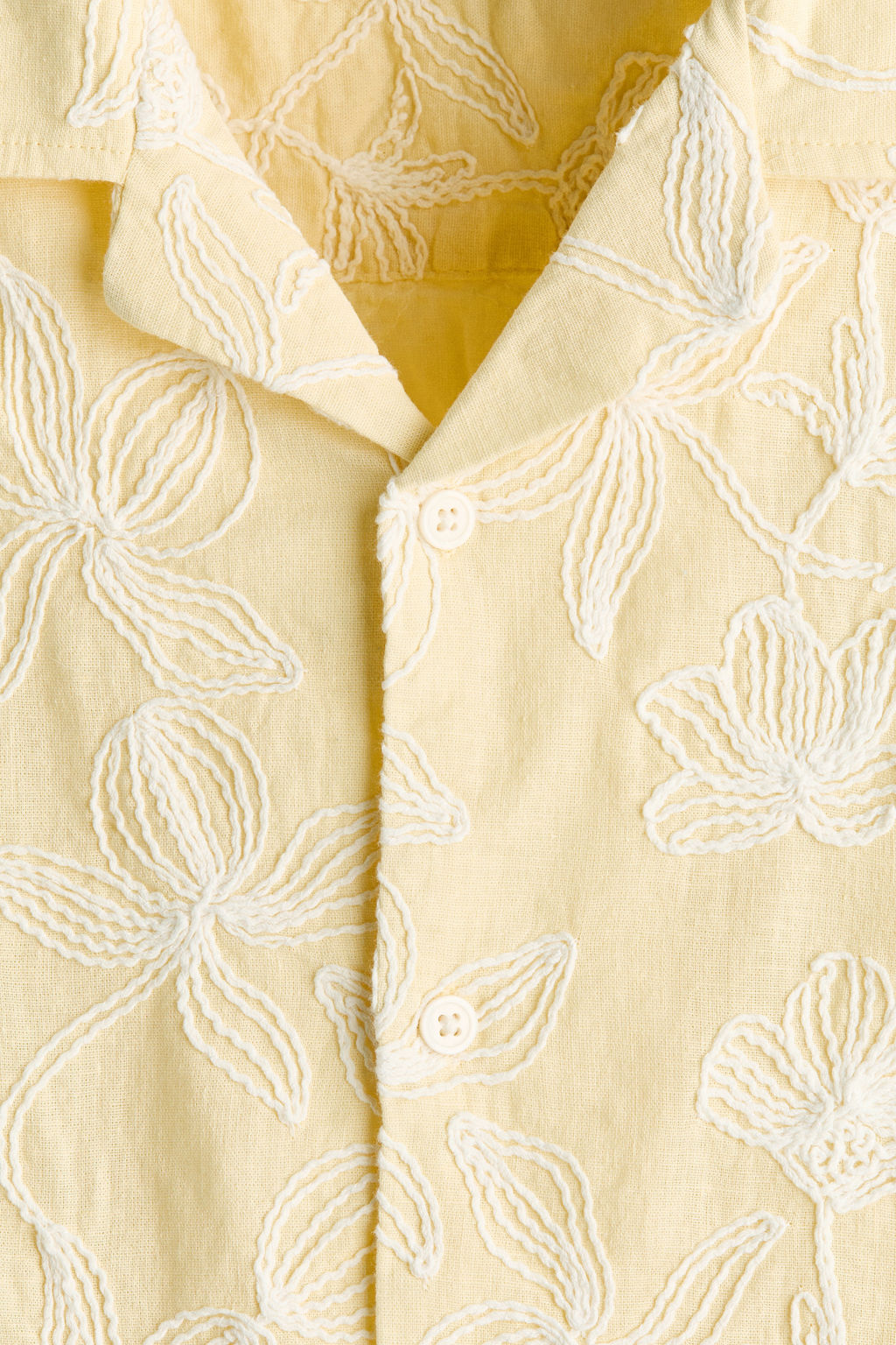 Camisa resort bordada Regular Fit - H&m фото 5