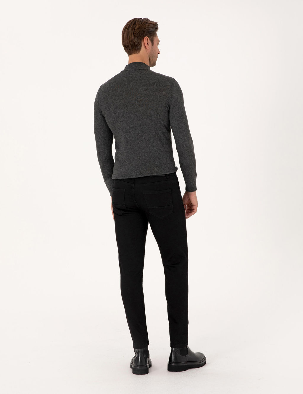 Siyah Slim Fit Jean Pantolon