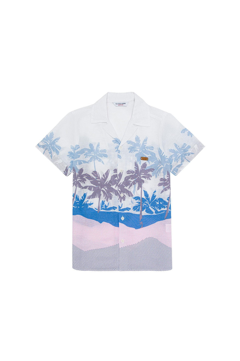 U. S. Polo Assn Синяя рубашка с коротким рукавом для мальчика - U.s. polo assn фото 3