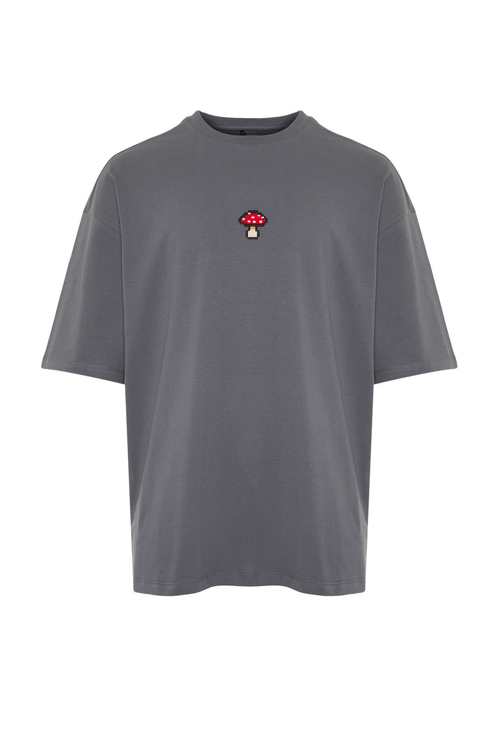 TRENDYOL MAN Beyaz Un?sex Oversize/Genis Kesim Kalp Nak?sl? T-Shirt TMNSS24TS00070 - Trendyolmilla фото 19