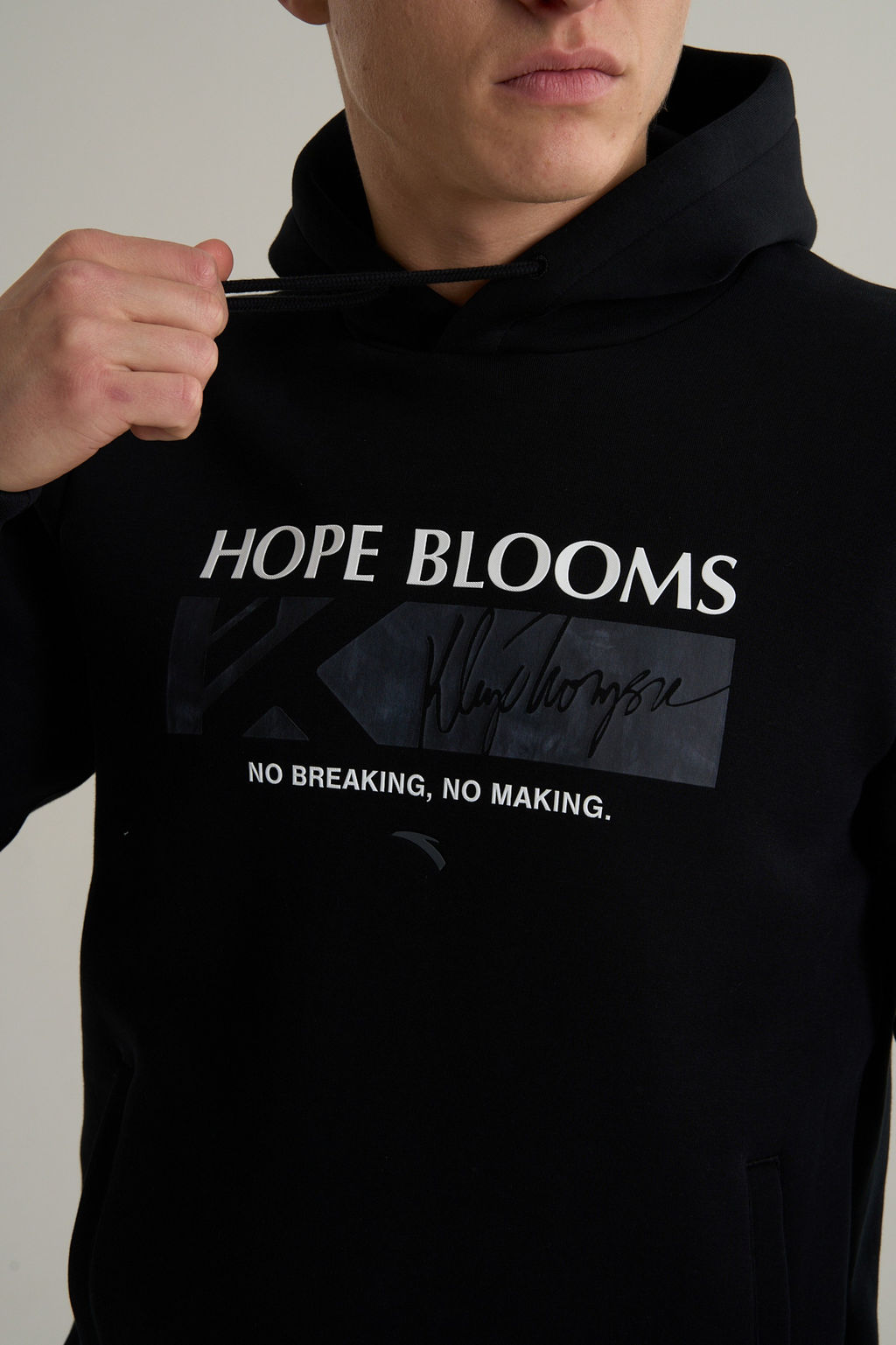 Худи Черный KT Sweat Hoodie - Anta фото 7