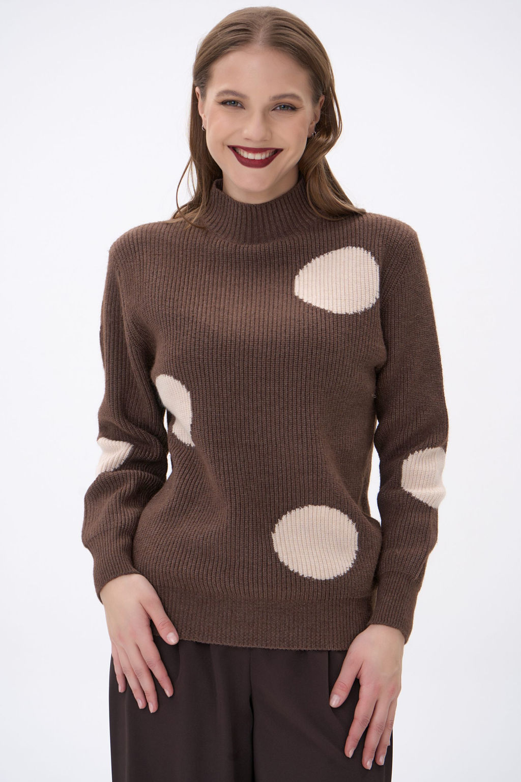 Свитер Зои (шоколадный) - Эльза фото 4