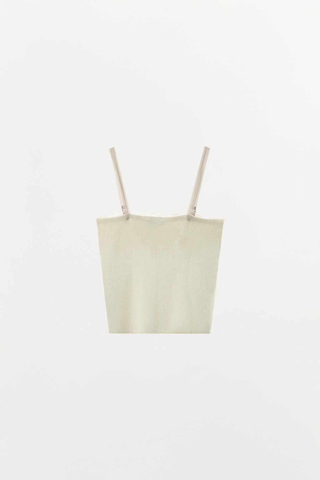 KNIT TOP WITH LACE EMBROIDERY - Zara фото 10