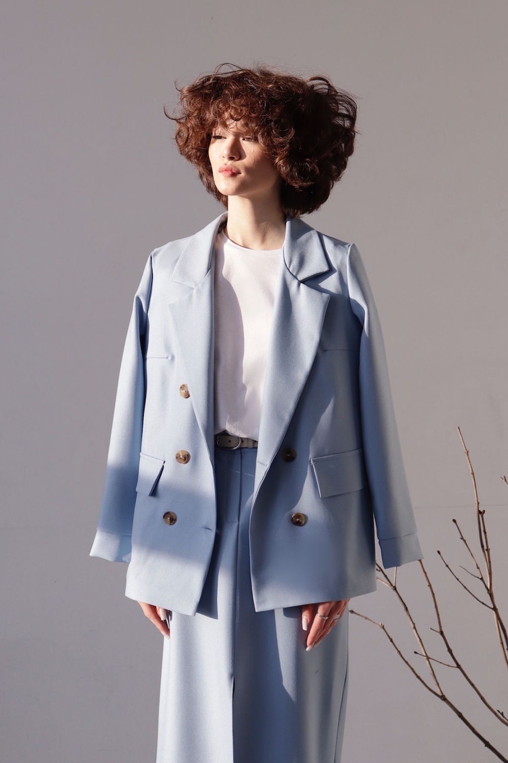 Юбка миди-макси голубая - Martichelli фото 4