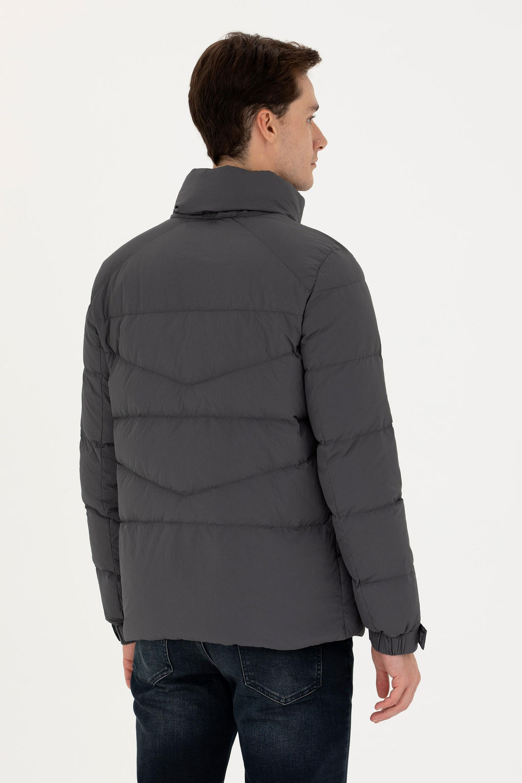 U. S. Polo Assn / Мужское пальто антрацитового цвета - U.s. polo assn фото 19